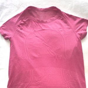 Pink yoga shirt